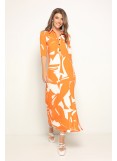 Orange Shirtdress
